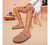 Bestseller Zoccoli comodi con suola extra imbottita per bambini, di colore tortora - Zoccoli alla moda Boston in sughero con fodera morbida per un comfort superiore US1,US10,US11,US13,US3,US9,US2,US4,