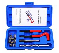 BestsQ Kit di riparazione filettatura M10 x 1,0 mm Kit di riparazione filettatura metrica Kit di attrezzi manuali compatibile per riparazione automatica (M10-1.0)