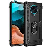 BestST Cover per Xiaomi Redmi k30 PRO/Poco F2 PRO,+ Vetro Temperato, Custodia Cover a 360°Girevole Ring Hybrid Armor Bumper TPU Case per Xiaomi Redmi k30 PRO/Poco F2 PRO Protettiva Shell,Nero