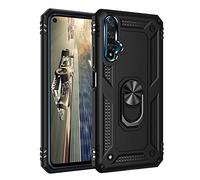 BestST Custodia per Huawei Honor 20/Nova 5T Case Cover Armor Custodia Protettiva Rigida Dual Layer Armatura Resistente agli Urti con cavalletto, Robusto Hybrid Deluxe Special Edition,Nero