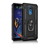 BestST Custodia per LG K40 Case Cover Armor Custodia Protettiva Rigida Dual Layer Armatura Resistente agli Urti con cavalletto per LG K40 Cover, Deluxe Special Edition, Nero