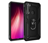 BestST Custodia per Samsung Galaxy A21 Case Cover Armor Custodia Protettiva Rigida Dual Layer Armatura Resistente agli Urti con cavalletto per Samsung Galaxy A21 Cover, Deluxe Special Edition,Nero