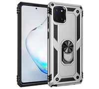 BestST Custodia per Samsung Galaxy Note 10 Lite/Galaxy A81/M60S Cover Case Armor Resistente alle Cadute Armatura dell'impatto Robusta Custodia Kickstand Shockproof Protective Case Cover,Argent