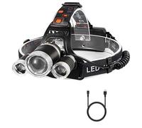 BESTSUN Lampada frontale UV, Torcia frontale Blacklight Ricaricabile con luce ultravioletta 395-400nm per l'arte, pesca notturna, cani da roccia, scorpioni, macchie di urina da compagnia, gioielli