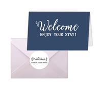 Besttile Biglietti di auguri per hotel e motel, 10,2 x 15,2 cm, con busta, 20 pezzi per confezione