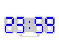 Besttimes Moderna Digital LED Snooze Light Wall Alarm Clock con 3 Livelli di luminosità dimmerabile per Soggiorno