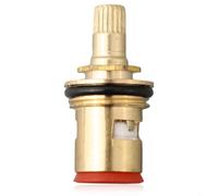Besttoolifes 1/2 Pollice 20 Denti Ceramica Rubinetto Cartuccia Disco Quarto Girare Valvola Miscelatore Rubinetto Ricambio Rubinetto Cucina Componente Riparazione Nucleo Rame Asta di Ferro Per BSP Filo