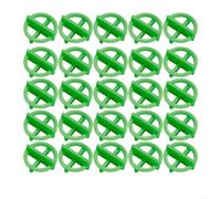 Besttoolifes 100 distanziatori a cuneo per livellamento piastrelle, riutilizzabili, in plastica PP, 1-3 mm, per pavimenti e pareti (verde, 2,5 mm)