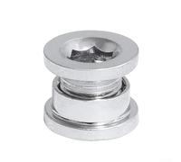 Besttoolifes 2 pezzi dado deragliatore gancio staffa con posteriore e bullone set telaio ingranaggi in acciaio sostituzione hardware Mech per montagna o strada per una lunga durata argento