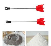 Besttoolifes 2 punte per miscelatore per trapano elettrico, gambo da 1/4 di pollice in acciaio, accessorio per resina epossidica, malta, lattice e liquidi viscosi