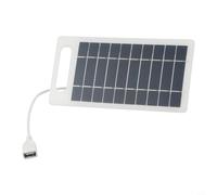Besttoolifes 2W 5V Impermeabile Portatile Pannello Solare Caricatore USB per il Telefono Mobile Campeggio Escursionismo Telecamera di Sicurezza Esterna Luce Giardino Kit