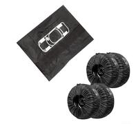 Besttoolifes 4 custodie per pneumatici per SUV, in taffetà di poliestere 190T, misura regolabile per protezione della ruota di scorta e facile da trasportare (L)