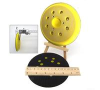 Besttoolifes 5 pollici 8 fori levigatrice supporto per levigatrice orbitale 125 mm, disco di ricambio in gomma con 3 bulloni, compatibile con DW421 DW423