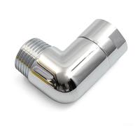 Besttoolifes Adattatore a gomito per soffione doccia, braccio di estensione a 90 gradi con filettatura NPT, struttura in ottone massiccio resistente per soffioni doccia standard, bracci e tubi