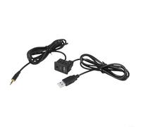 Besttoolifes Adattatore AUX USB maschio per installazione a incasso cruscotto, compatibile con auto e camper, materiale ABS