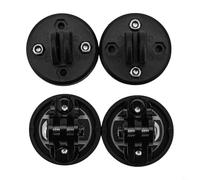 Besttoolifes Adattatore esteso per fotocamera o faro anteriore compatibile con computer da bicicletta, struttura in plastica, diametro 34 mm, set di 4 pezzi neri (A SET)