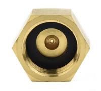 Besttoolifes Adattatore in ottone R134a per bottiglia di aria condizionata da 5/8 "femmina a 1/4" SAE maschio, connettore per refrigerante CA per auto per sistemi R407/R404/R422, facile