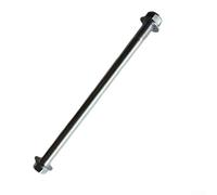 Besttoolifes Adattatore per ruota per asse passante elettrico da 12 mm, in acciaio, parte di ricambio per mozzo anteriore, compatibile con assi Eor da 220 filettati da 250/280 mm argento (12 x 205 mm)