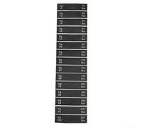 Besttoolifes Adesivi per attrezzature fitness, etichette in plastica PP da 5 a 103 kg, 9 x 2 cm per unità, etichette con numeri neri con marcatura trasparente