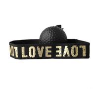 Besttoolifes - Allenatore di allenamento con palla riflessa da boxe thailandese con testa flessibile per la velocità della testa Muay Pu Band attrezzatura per reazione per agilità punzonatura velocità