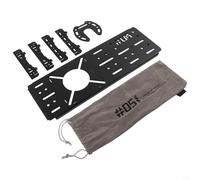 Besttoolifes Alluminio per fornello da campeggio Supporto staccabile lampada con campeggio per cucinare tavolo esterno portatile più supporto in lega escursionismo zaino in spalla (piano fornello)