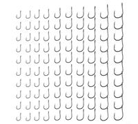 Besttoolifes Assortimento di ami spinati in acciaio al carbonio con 500 pezzi e 100 pezzi per pesca a mosca, dimensioni punti, stile forte e duraturo, pesca multipla 312 (500 per scatola)