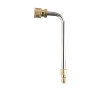 Besttoolifes Asta di prolunga per idropulitrice, lancia a connessione rapida, ugello angolato a 90°/120°, connettore da 1/4", 4000 PSI, asta in metallo per la pulizia della grondaia (90 gradi)