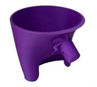 Besttoolifes Ausilio - Imbuto per miscelatore, apertura inclinata di 30 gradi, per ingredienti asciutti e bagnati, per versare farina, struttura in plastica (viola)