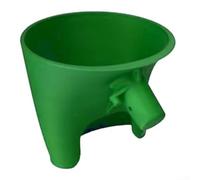 Besttoolifes Ausilio - Imbuto per miscelatore, apertura inclinata di 30 gradi, per ingredienti asciutti e umidi, per versare farina, struttura in plastica (verde)