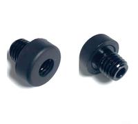 Besttoolifes B, prolunga per stecca da biliardo, adattatore per spina per stecca da biliardo in alluminio e gomma per filettatura 3/8-11, compatibile con stecche da biliardo standard, nero