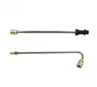 Besttoolifes Bacchetta di prolunga angolata per idropulitrice con 5 punte per ugelli e lancia per la pulizia della grondaia, 74 cm, in acciaio inossidabile, 4000 PSI, connessione rapida, compatibile