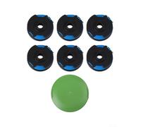 Besttoolifes Bobine di ricambio per decespugliatore da 8,2 m, 1,65 mm, in nylon, con tappo per bobina, compatibile con Greenworks 29242 29082 e 3410468 per modelli 21212 e 21272, set da 7 pezzi