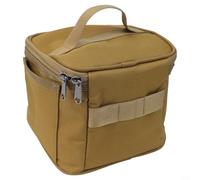 Besttoolifes Borsa per il trasporto di bottiglie di spezie per campeggio ed escursionismo, organizer compatto per kit di spezie con custodia per bottiglie di condimento, contenitore per condimenti da