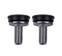 Besttoolifes Bulloni per asse del movimento centrale della bicicletta M8, per set di pedivelle Alan, viti in acciaio elettro argentate antiruggine con guarnizione in plastica, lunghezza 28 mm, per