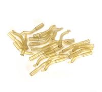 Besttoolifes Carp Anti Terminal Tackle Plus Hook Line Aligner Manicotti 21 mm per pesca per accessori per esche con fondo in silicone rig facile da configurare per la pesca (giallo, 30 pezzi)