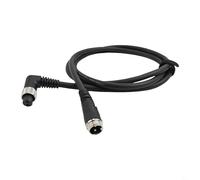 Besttoolifes Cavo elettrico per mulinello da pesca con connettore a gomito a 2 fori, nucleo in rame da 1,5 mm² isolato in PVC, compatibile con Daiwa e mulinelli, lunghezze da 0,45 a 2 m (1,5 m)
