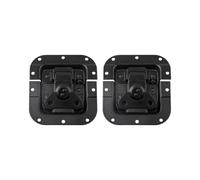 Besttoolifes Chiusura a farfalla in metallo resistente, confezione da 2, design incassato a molla con bordi lisci per valigie, valigette, scatole in legno o alluminio