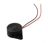 Besttoolifes Cicalino elettronico, allarme acustico continuo da 100 dB, DC 3 V-24 V, alloggiamento in plastica, per uso industriale e applicazioni di cablaggio automobilistico