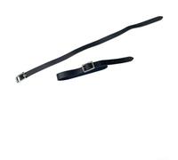 Besttoolifes Cintura per speroni inglesi per cavalieri equestri, in vera pelle, con fibbia in metallo regolabile, 41 cm x 1,2 cm, design morbido, anti-sfregamento, confezione da 2