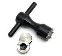 Besttoolifes Club Weights Plus - Set di chiavi da 5 g40 g con O-ring protettivi e chiave in lega di alluminio di grado aeronautico, compatibile con putter (nero, 45 g)