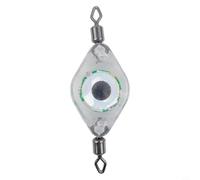 Besttoolifes Colore, luce LED per pesca subacquea notturna, lampada impermeabile con flash blu/verde/rosso/colorato, alloggiamento PC, 4,5 x 1,5 cm, 5 g, batteria a bottone integrata