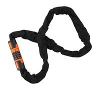 Besttoolifes Combinazione a cinque cifre per lucchetto a catena per bici, 7,5 mm, resistente al taglio, con copertura in nylon resistente alle intemperie, catena di sicurezza per moto da 70 cm per