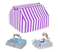 Besttoolifes Copertura per sabbiera per bambini, impermeabile, in tessuto Oxford 210D, protezione antipolvere per escavatore, 70 x 70 x 24 cm, con corda elastica (viola 210d)
