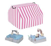 Besttoolifes Copertura per sabbiera per bambini, impermeabile, in tessuto Oxford 210D, protezione antipolvere per escavatore, 70 x 70 x 24 cm, con corda elastica (rosa 210D)