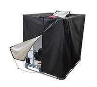 Besttoolifes Copertura per serbatoio dell'acqua da 1000 litri Oxford 210D per IBC, impermeabile, con cerniera frontale, resistente al calore e al freddo, vestibilità sicura tramite chiusure inferiori