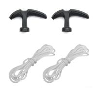 Besttoolifes Corda di avviamento con maniglia a tiro, corda da 1 metro con plastica per impugnatura facile, compatibile con tosaerba, per decespugliatori, motoseghe e piccoli gas