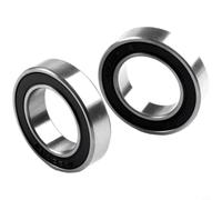 Besttoolifes Cuscinetti per mozzo anteriore per bicicletta, 18 x 30 x 7 mm, 6903-18 2RS, cuscinetto ruota per DT Swiss, 2 cuscinetti per mozzo ruota anteriore in acciaio, nero + argento