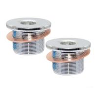 Besttoolifes Dado a corona filettata per forcella con presa esagonale per blocco forcella anteriore pieghevole Ebike M23X1 M24X1 in lega argento parti di ricambio componenti per biciclette (M24X1)