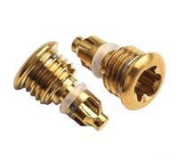 Besttoolifes Due viti di spurgo O-ring per leve dei freni della bicicletta, adatte per vari modelli di biciclette, bulloni per freni a disco per biciclette (dorati)
