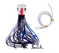 Besttoolifes E - Esca a forma di polpo da 23 cm di lunghezza, 96 g, con rivestimento in acrilico e gancio 8/0, compatibile con pesce spada, tonno, marlin, mahi